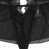 SUBBLIME - TEDDY HALTER NECK DOS NU DENTELLE NOIR L/XL