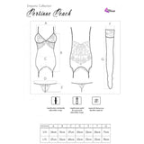 LIVCO CORSETTI FASHION - ENSEMBLE PERSINNE PÊCHE CORSET + CULOTTE + BAS