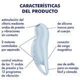 SATISFYER - POCKET PRO 1 STIMULATEUR DE CLITORIS BLEU CLAIR