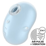 SATISFYER - CUTIE GHOST VIBRATEUR POSER BLEU CLAIR