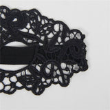 QUEEN LINGERIE - MASQUE EN DENTELLE NOIRE