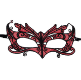 QUEEN LINGERIE - MASQUE EN DENTELLE DÉTAILS ROUGES