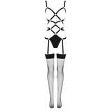 LIVCO CORSETTI FASHION - THIARA LC 20213 ENSEMBLE CORPS + BAS NOIR S/M