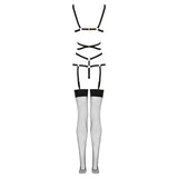 LIVCO CORSETTI FASHION - THIARA LC 20213 ENSEMBLE CORPS + BAS NOIR S/M