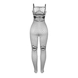 SUBBLIME - 952112 BODYSTOCKING RESILLE AVEC DETAILS SUR LA POITRINE ET LE VENTRE NOIR TAILLE UNIQUE