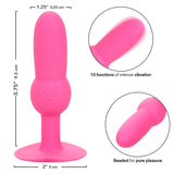CALEXOTICS - FIRST TIME SONDE ANAL PLUG PERLÉE 10 VIBRATIONS ROSE