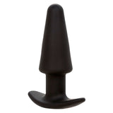 CALEXOTICS - ROCK BOTTOM TAPERED ANAL PLUG 10 VIBRATIONS SILICONE NOIR
