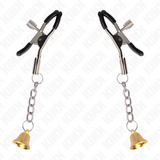 KINK - PINCES À TÉLÉMON PENDENTIF CLOCHE OR 6 CM