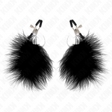 KINK - PINCE À METON PLUME NOIR 7 CM