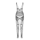 PASSION - BS 102 BODYSTOCKING NOIR TAILLE UNIQUE