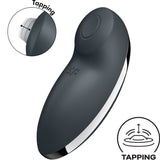 SATISFYER - TAP & CLIMAX 2 VIBRATEUR & STIMULATEUR GRIS