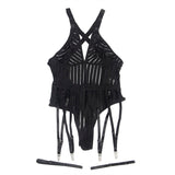 SUBBLIME - 954147 BODY AVEC PORTE-JARRETELLES NOIR S/M