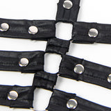 SUBBLIME - 954406 ROBE BONDAGE EN CUIR NOIR S/M