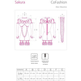 LIVCO CORSETTI FASHION - COMBINAISON SAKURA CF 90357 + GANTS LONGS + PORTE-JARRETELLES NOIR S/M