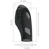 PRETTY LOVE - VIBRATEUR DE DOIGT EN SILICONE LICH NOIR