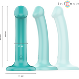 INTENSE - KATIE VIBRATEUR AVEC VENTOUSE 10 VIBRATIONS TÉLÉCOMMANDE BLEUE