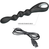 PRETTY LOVE - VIBRATEUR ANAL FEDERER 12 VIBRATIONS NOIR