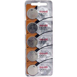 MAXELL - PILE BOUTON AU LITHIUM CR2025 3V BLISTER*5