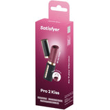 SATISFYER - STIMULATEUR DE CLITORIS PRO 2 KISS WAVE GRENAT / NOIR