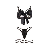 SUBBLIME - 955199 ENSEMBLE SOUTIEN-GORGE AVEC NŒUD NOIR RÉGLABLE S/M