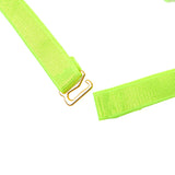 SUBBLIME - 955281 ENSEMBLE SOUTIEN-GORGE AVEC COLLIER ET DÉTAILS DE JAMBES VERT FLUORESCENT L/XL