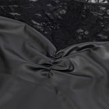 SUBBLIME - 955601 ROBE À MANCHES LONGUES AVEC DENTELLE NOIRE L/XL