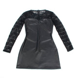 SUBBLIME - 955601 ROBE À MANCHES LONGUES AVEC DENTELLE NOIRE L/XL