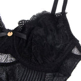 SUBBLIME - 955625 BODY EN DENTELLE AVEC FERMETURE EN BAS NOIR L/XL