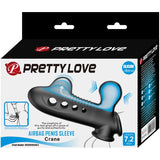 PRETTY LOVE - MANCHON PÉNIS CRANE AVEC AIRBAG NOIR