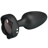 PRETTY LOVE - OSBORN PLUG ANAL AVEC LUMIÈRE LED NOIR 9,8 CM