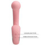 PRETTY LOVE - VIBRATEUR POINT G + STIMULATEUR DE CLITORIS ERYNNYES 10 VIBRATIONS ROSE