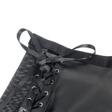 SUBBLIME - 957582 ENSEMBLE SOUTIEN-GORGE ET JUPE EN CUIR NOIR S/M