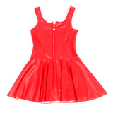 SUBBLIME - 957681 ROBE EN CUIR AVEC FERMETURE ÉCLAIR COEUR ROUGE S/M