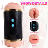 SHEQU - KAY DOUBLE MASTURBATEUR AVEC DOUBLE VIBRATION DE LA BOUCHE ET DU VAGIN