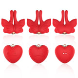 ARMONY - PINCES À TÉTONS MAGNÉTIQUES À VIBRATION FORME PAPILLON ROUGES