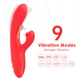 ARMONY - VIBRATEUR STIMULATEUR POINT G ET CLITORIS AVEC LANGUE OSCILLANTE ROUGE