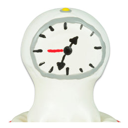 CONDOMERIE - HORLOGE À PRÉSERVATIFS FANTAISIE PEINTE À LA MAIN