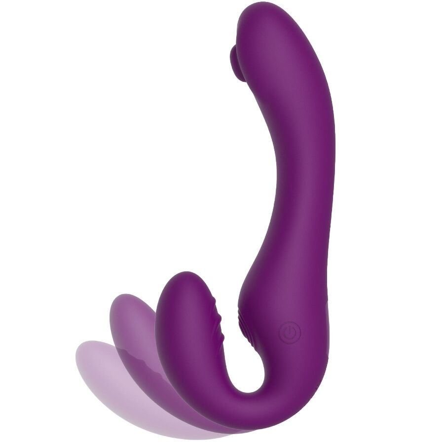XOCOON - VIBRATEUR SANS STRAPLESS 2 EN 1 AVEC TÉLÉCOMMANDE VIOLET