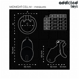 ADDICTED TOYS LOCKED - MINDNIGHT CELL CAGE À PÉNIS TAILLE M