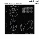 ADDICTED TOYS LOCKED - CAGE À PÉNIS UNBROKEN DEN 9,8 CM