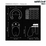 ADDICTED TOYS LOCKED - CAGE À PÉNIS OBSIDIAN HOLD TAILLE S