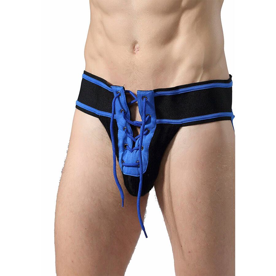 MOB - JOCKSTRAP FETISH FOOTBALL BLEU TAILLE S