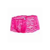 MOB - BOXER EN DENTELLE ROSE TAILLE S/M