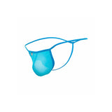 MOB - STRING TRANSPARENT EN FORME DE T AQUA TAILLE S/M