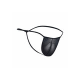 MOB - STRING TRANSPARENT EN FORME DE T NOIR TAILLE S/M