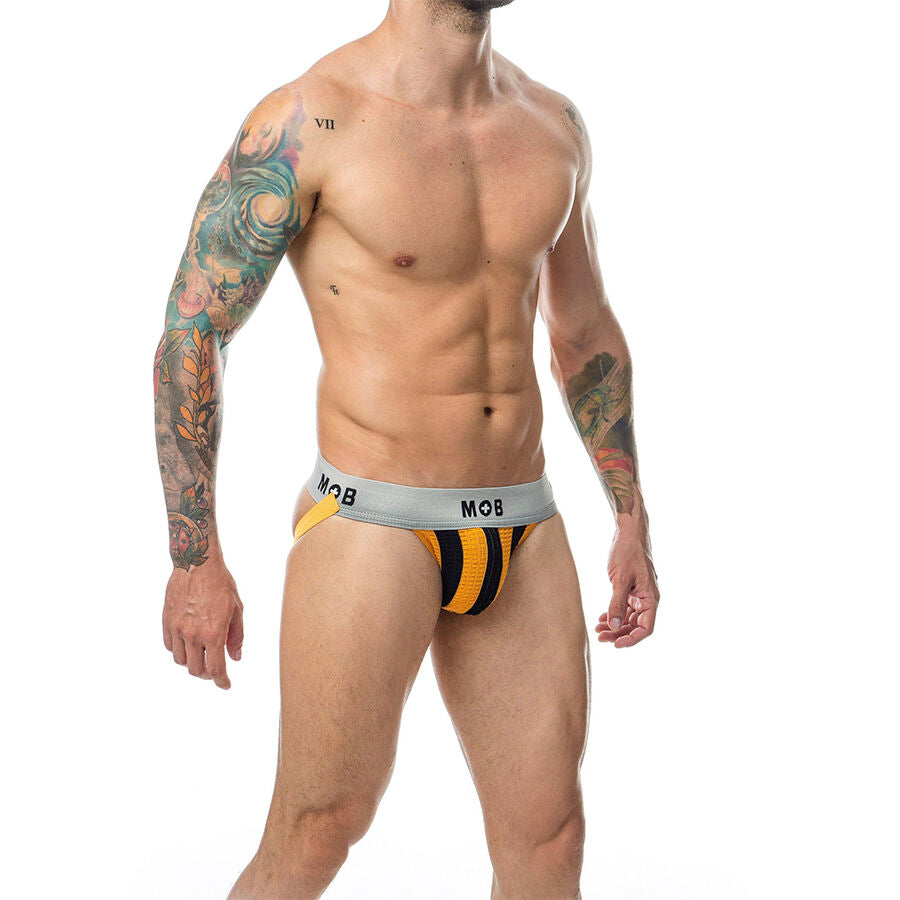 MOB - JOCK CLASSIQUE À RAYURES ORANGE TAILLE S