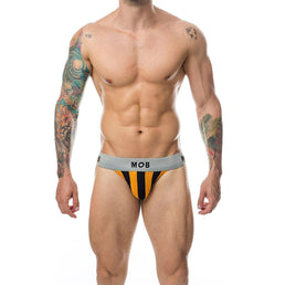 MOB - JOCK CLASSIQUE À RAYURES ORANGE TAILLE M