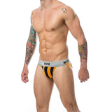 MOB - JOCK CLASSIQUE À RAYURES ORANGE TAILLE XL