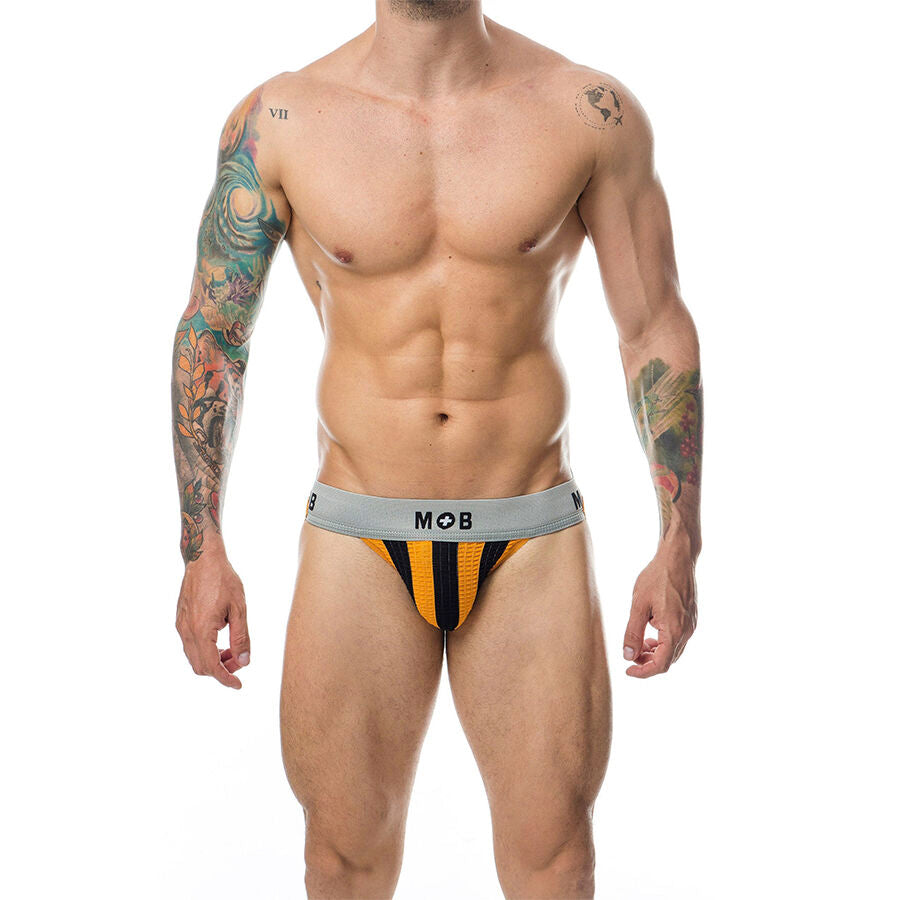 MOB - JOCK CLASSIQUE À RAYURES ORANGE TAILLE XL