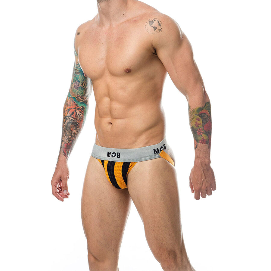 MOB - JOCK CLASSIQUE À RAYURES ORANGE TAILLE XXL